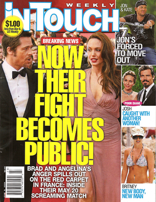 Illustration for article titled This Week In Tabloids: Brad & Angie "Fight" In Public; Jon & Kate Kids Suffer
